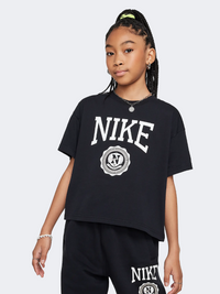 Nike Sportswear Graphic Star Girls Lifestyle T-Shirt Black