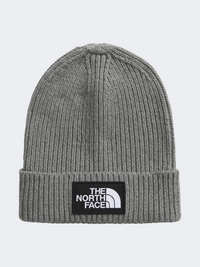 The North Face Logo Box Cuffed Kids-Unisex Lifestyle Beanie Medium Grey Heather