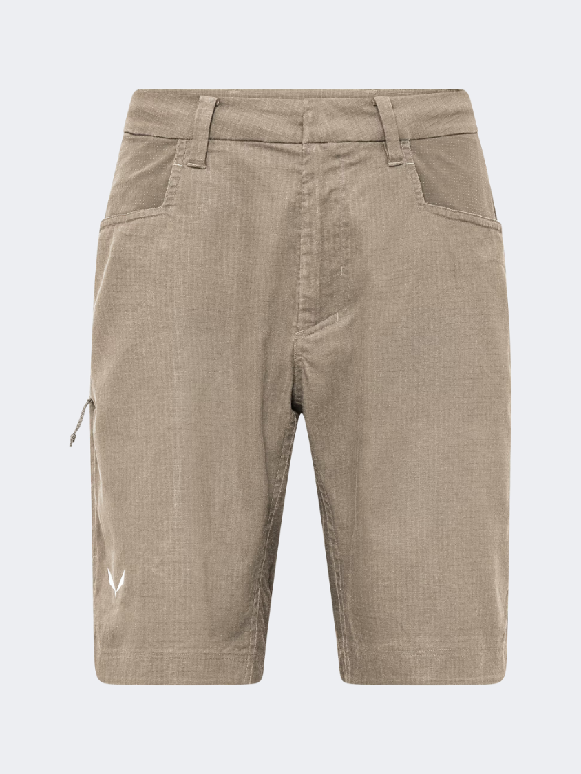 Salewa Agner Hemp Ripstop Men Hiking Short Quicksand