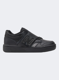 New Balance 480 Bungee Lace With Top Strap Shoes Ps-Boys Lifestyle Shoes Black