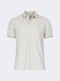 Top Ten Casual Men Lifstyle Polo Striped Neckline Grey