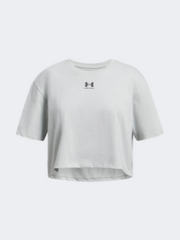 Under Armour Rival Girls Lifestyle T-Shirt Hydro Green/Black