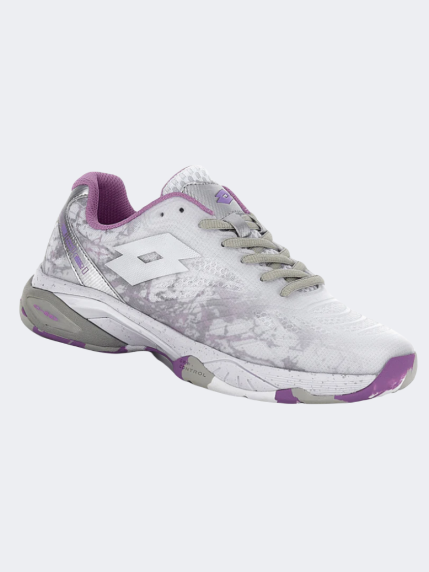 Lotto Superrapida 200 Iv Women Padel Shoes White Silver MikeSport Lebanon