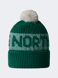 The North Face Retro Cabin Unisex Lifestyle Beanie Evergreen/White Dune