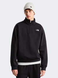 The North Face Essential Dome Relaxed 1/4 Zip Sweatshirt Men Lifestyle Long Sleeve Tnf Black