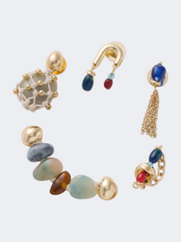 Crocs Jibbitz Stone And Gold 5 Pack Unisex Lifestyle Pins