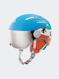 Head Mojo Visor Paw Kids Skiing Helmet Paw Blue