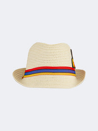 Oil And Gaz Stylish Kids-Boys Beach  Buntal Hat Blue/Beige