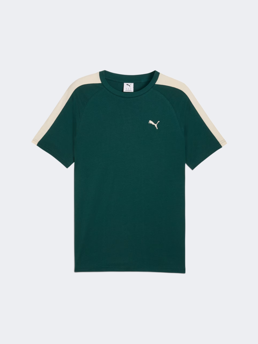 Puma T7 Men Lifestyle T-Shirt Green Terrain/Alpine