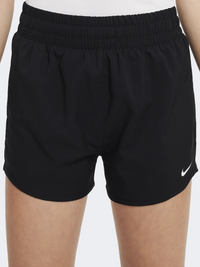 Nike One Woven High Rise Girls Training Short Black/White