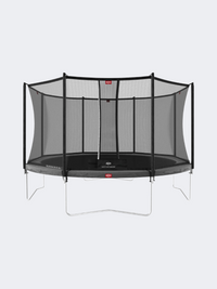 Berg Favorit Reg 380 + Safety Net Comfort Outdoor Trampoline Anthracite Grey