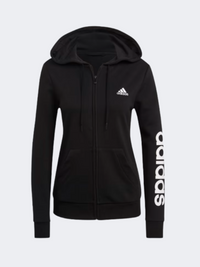 Adidas ESSENTIALS FULL-ZIP WOMEN SPORTSWEAR Hoody Black / White