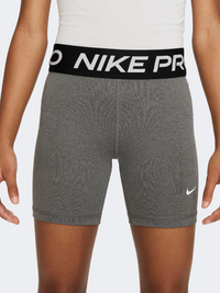 Nike Pro Girls Lifestyle Short Carbon Heather