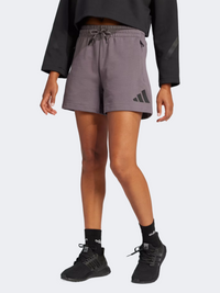 Adidas Z N E Women Sportswear Short Grey Strata