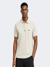 Hugo Boss Paddy Active Men Tennis Polo Short Sleeve Light Beige