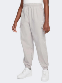 Nike Sportswear Cargo Girls Lifestyle Pant College Grey/White