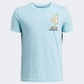 Under Armour B Peace Love Ua Boys Lifestyle T-Shirt Blue/Sonic Yellow