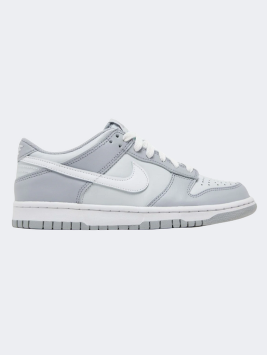 Nike Dunk Gs Boys Lifestyle Shoes Platinum White/Grey