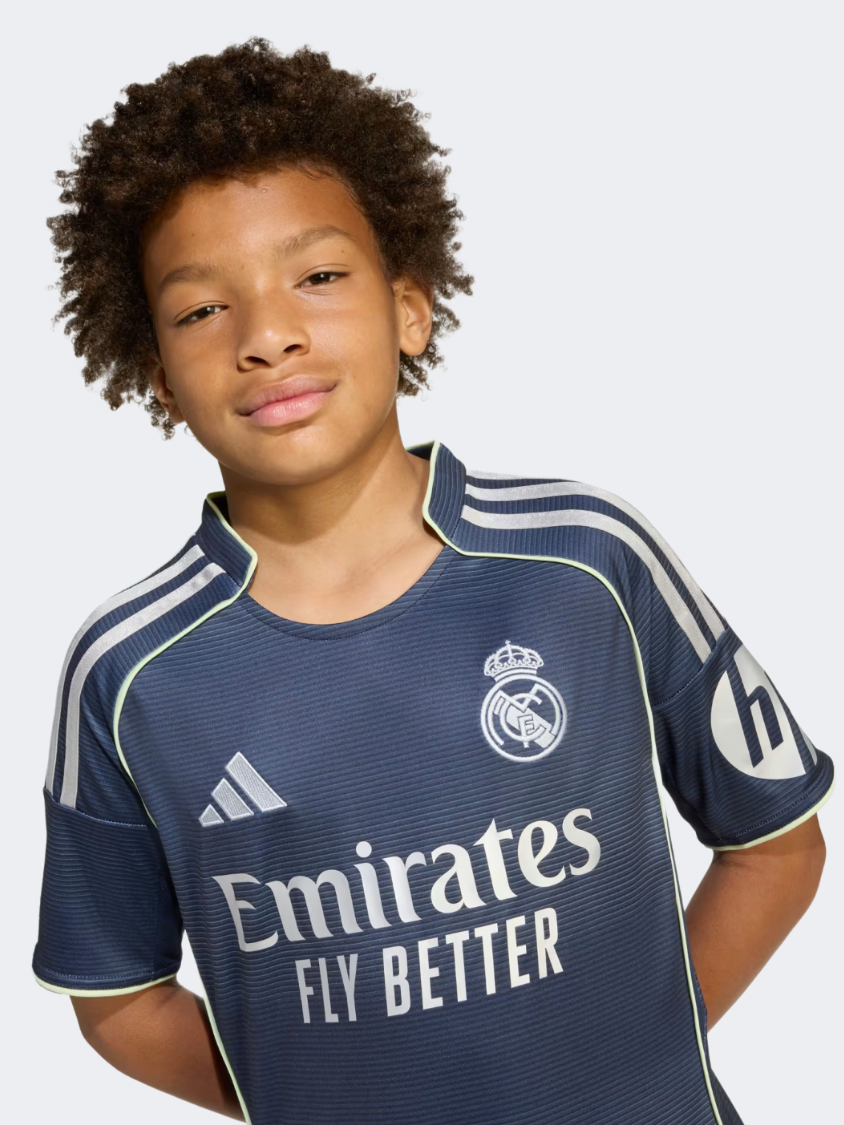 Adidas Real Madrid 25/26 Away Jersey Little-Boys Football T-Shirt Legend Ink