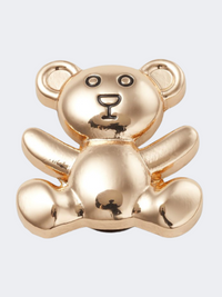 Crocs Teddy Bear Unisex Lifestyle Pins Gold