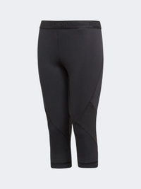 Adidas Alphaskin Girls Training 3/4 Tight Black