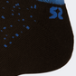 Socksette Ankle Half Cushion Unisex Lifestyle Sock Black/Blue