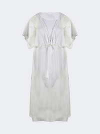 Achilleas Ember Women Beach Kaftan White
