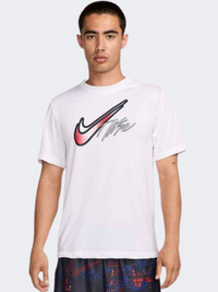 Nike Dri Fit Men Basketball T-Shirt White