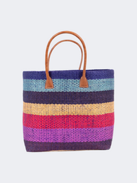 Rock Club Sisal Women Beach Bag Multicolor