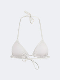 Oil And Gaz Stylish Women Beach Tri-Bra White