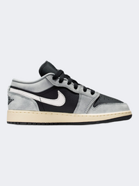 Nike Air Jordan 1 Low Se Gs-Boys Lifestyle Shoes Grey/Sail/Muslin