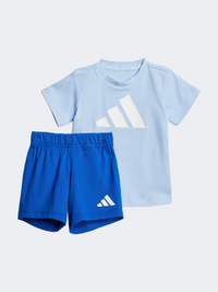 Adidas Essentials Baby-Boys Sportswear Set Glow Blue/White