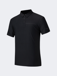 Anta Men Training Polo Short Sleeve Black