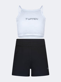 Top Ten Comfortable Kids-Girls Lifestyle Co Ord Set White/Black