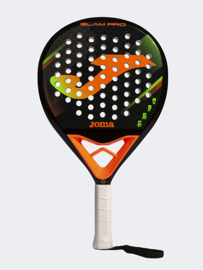 Joma Slam Pro Unisex Padel Racquet Black/Fluorescent