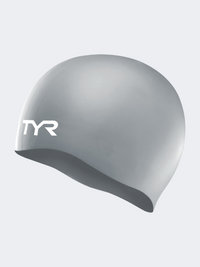 Tyr Wrinkle Free UnisexSwim Cap Silver