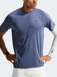 Nike Df Adv Stride Men Running T-Shirt Blue/Silver