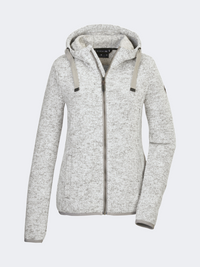 Killtec Gw 52 Knitfleece Women Skiing Jacket Broken White