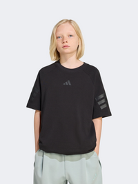 Adidas Future Icons 3 Stripes Kids-Boys Sportswear T-Shirt Black