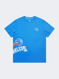 Erke Fearless Kids-Boys Basketball T-Shirt Blue