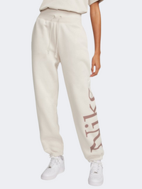 Nike Phoenix Fleece Os Women Lifestyle Pant Brown/Mauve/Sail