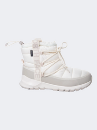 The North Face Thermoball Lace Up Waterproof Women Lifestyle After Ski Boot Gardenia White/Grey