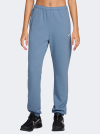 Nike Studio Fleece Mid Rise Women Lifestyle Pant Blue/Sail