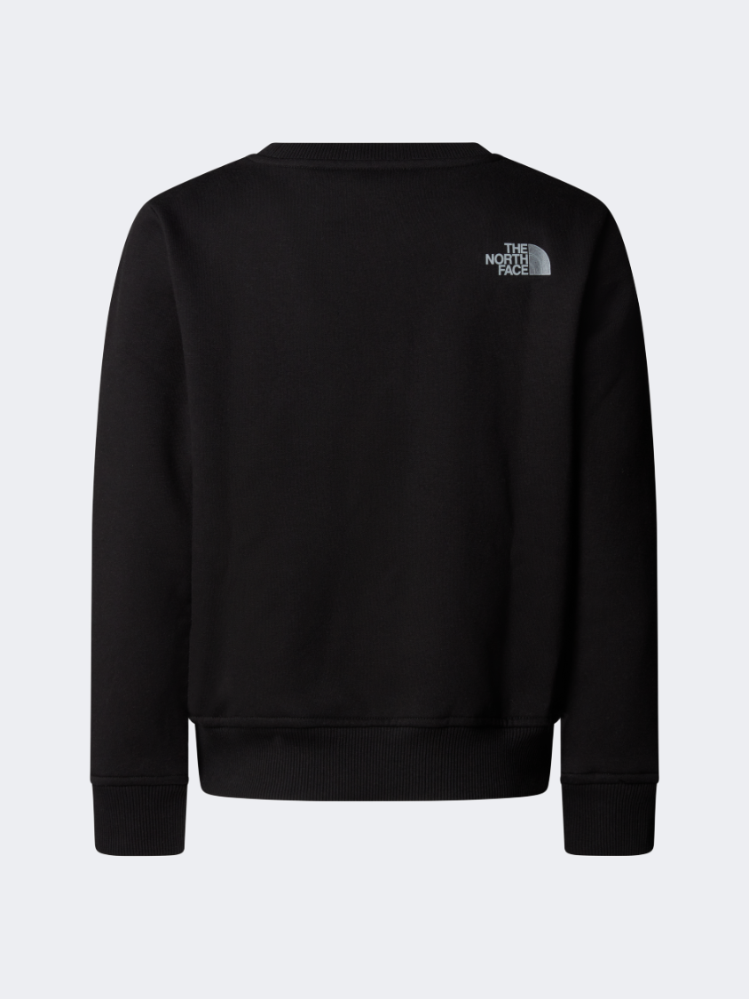 The North Face Reflective Logo Relaxed Vrew Boys Lifestyle Sweatshirt Black