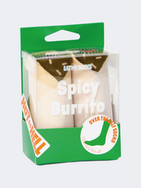 Eat My Socks Spicy Burrito Unisex Lifestyle Sock Multicolor