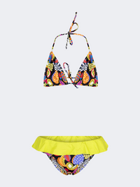 Piccole Monelle Triangle Girls Beach Bikini Set Multicolor