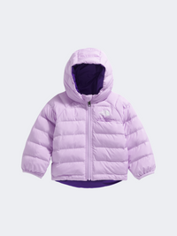 The North Face Reversible Perrito Hooded Girls Hiking Jacket Lite Lilac