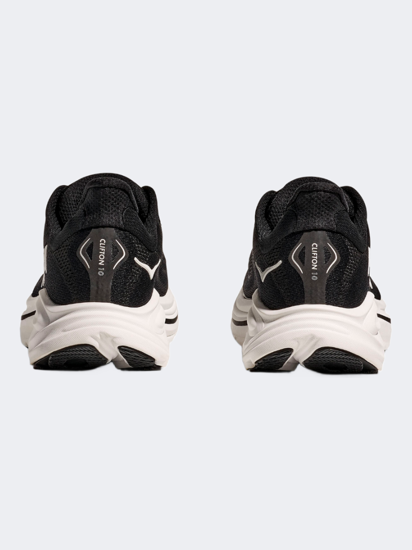 Hoka Clifton 10 Men Running Shoes Black/White