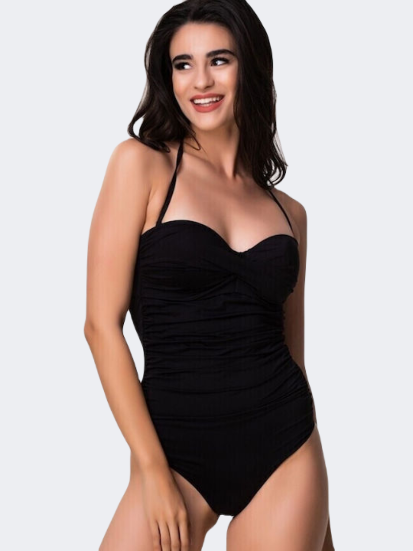 Blue Point One-Piece Women Beach Monokini Black