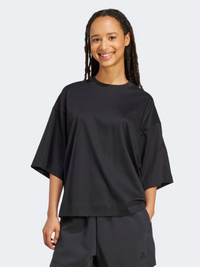 Adidas Soft Lux Loose Women Sportswear T-Shirt Black